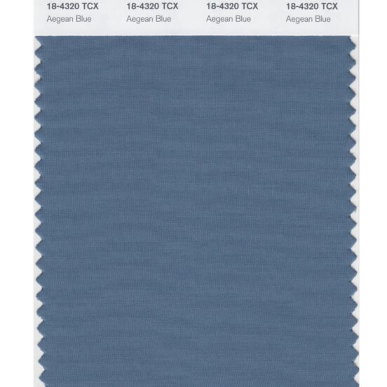 Pantone 18-4320 TCX Swatch Card Agean Blue