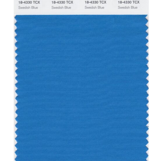 Pantone 18-4330 TCX Swatch Card Swedish Blue