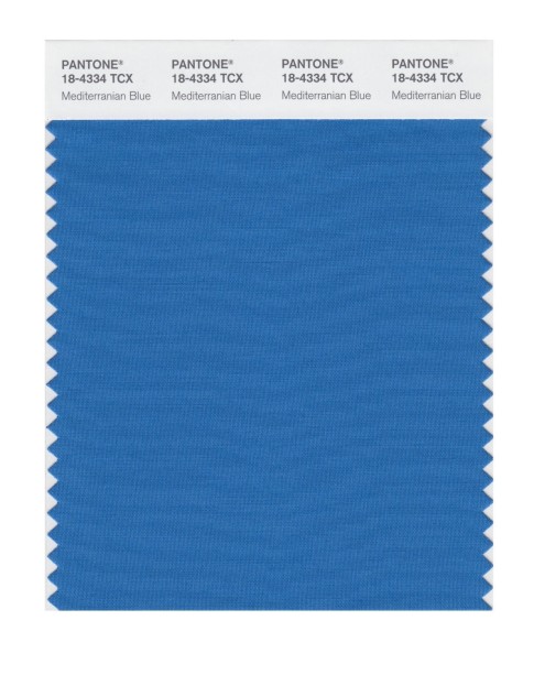 Pantone 18-4334 TCX Swatch Card Mediterranian Bl