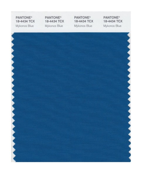 Pantone 18-4434 TCX Swatch Card Mykonos Blue
