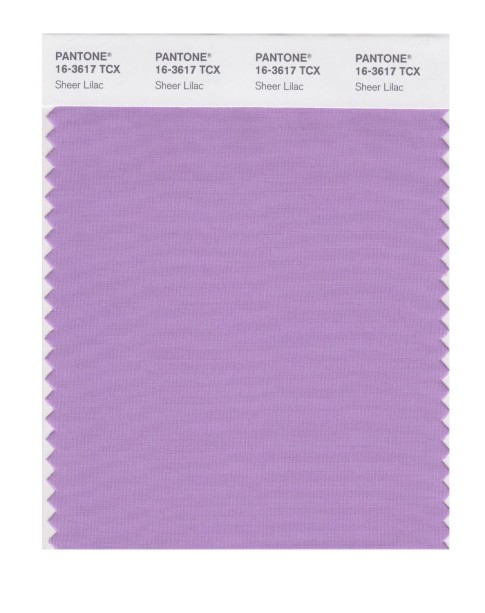 Pantone 16-3617 TCX Swatch Card Sheer Lilac