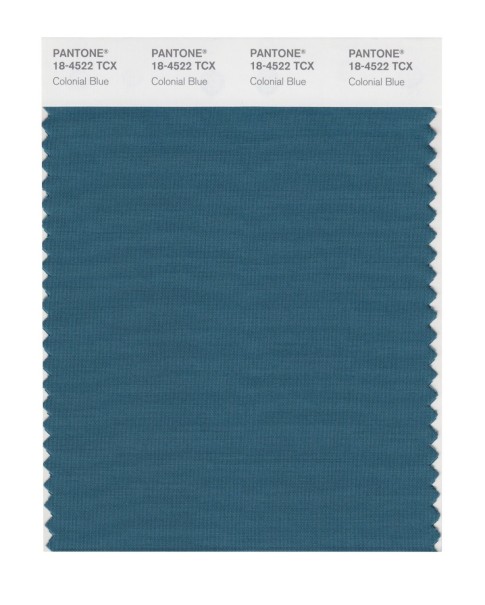 Pantone 18-4522 TCX Swatch Card Colonial Blue