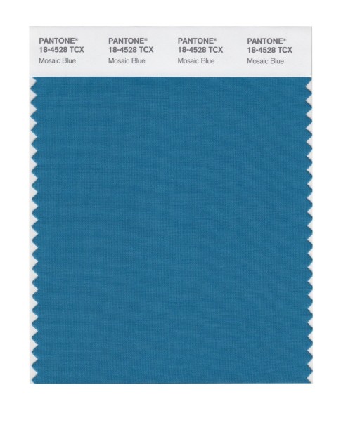 Pantone 18-4528 TCX Swatch Card Mosaic Blue