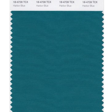 Pantone 18-4728 TCX Swatch Card Harbor Blue