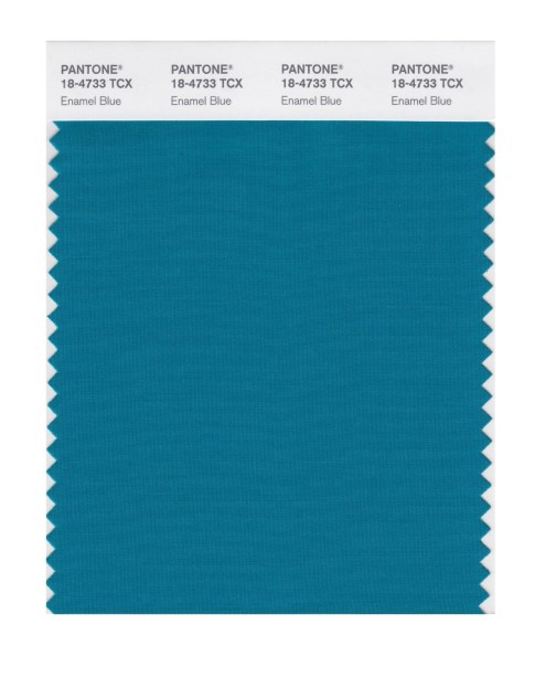 Pantone 18-4733 TCX Swatch Card Enamel Blue