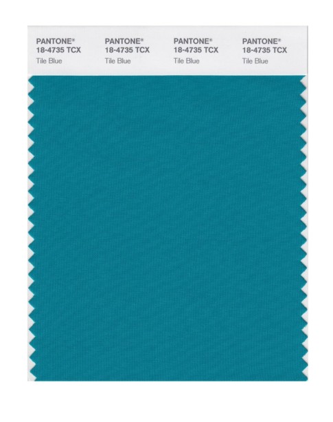 Pantone 18-4735 TCX Swatch Card Tile Blue