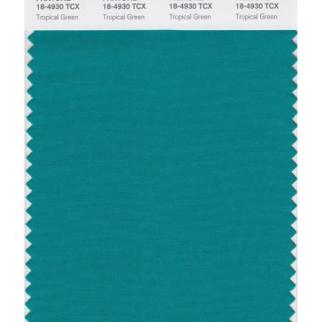 Pantone 18-4930 TCX Swatch Card Tropical Green
