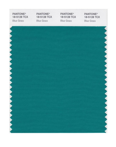 Pantone 18-5128 TCX Swatch Card Blue Grass