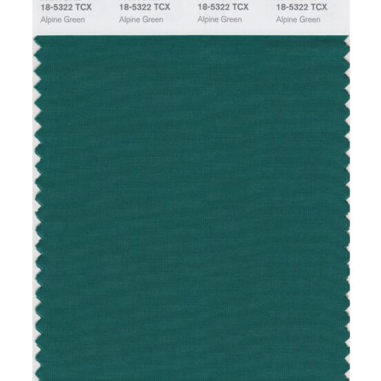 Pantone 18-5322 TCX Swatch Card Alpine Green