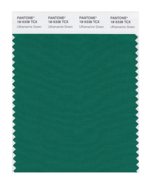Pantone 18-5338 TCX Swatch Card Ultramrn Green