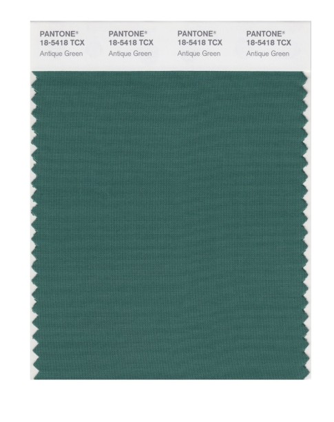 Pantone 18-5418 TCX Swatch Card Antique Green