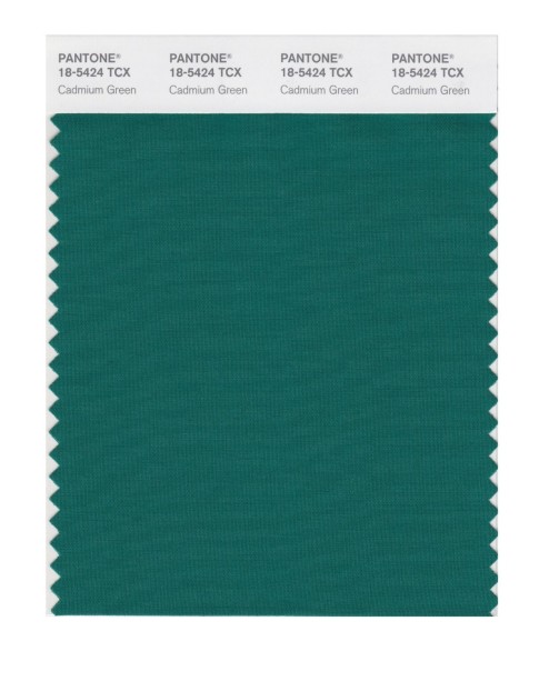Pantone 18-5424 TCX Swatch Card Cadmium Green