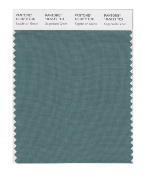 Pantone 18-5612 TCX Swatch Card Sagebush Green