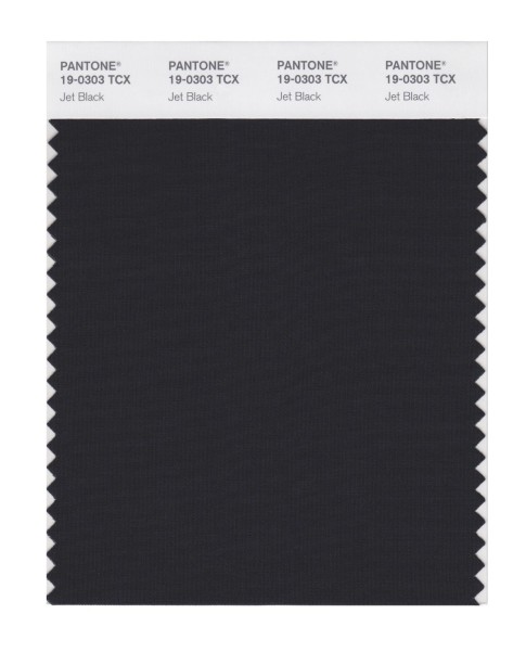 Pantone 19-0303 TCX Swatch Card Jet Black