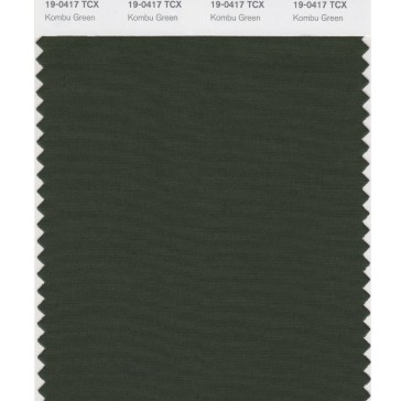 Pantone 19-0417 TCX Swatch Card Kombu Green