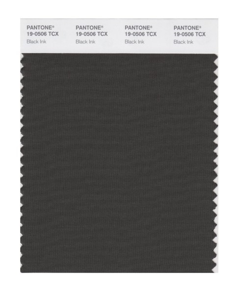 Pantone 19-0506 TCX Swatch Card Black Ink