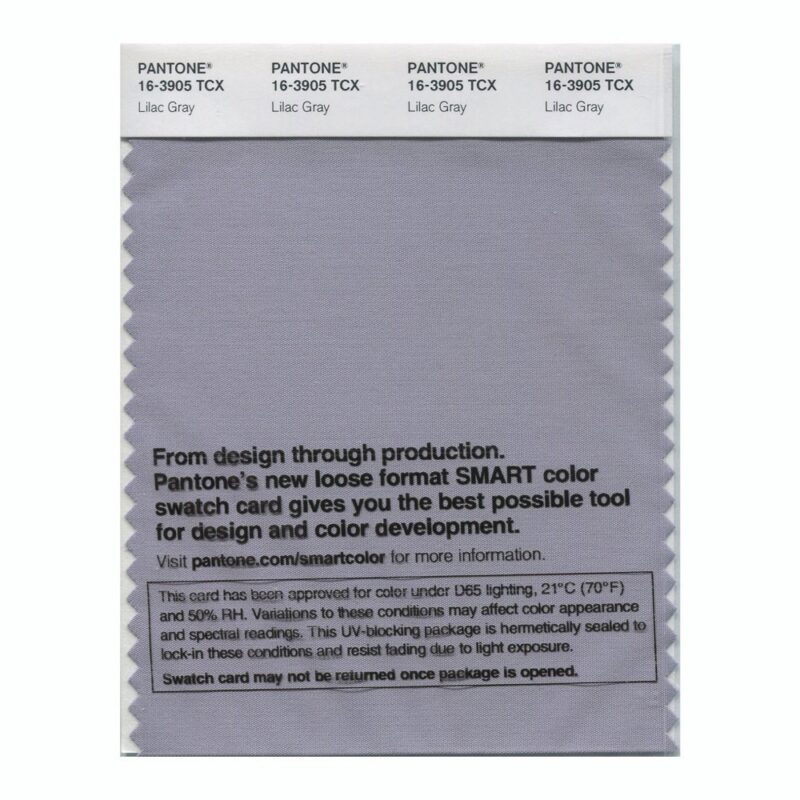 Pantone 16-3905 TCX Swatch Card Lilac Gray