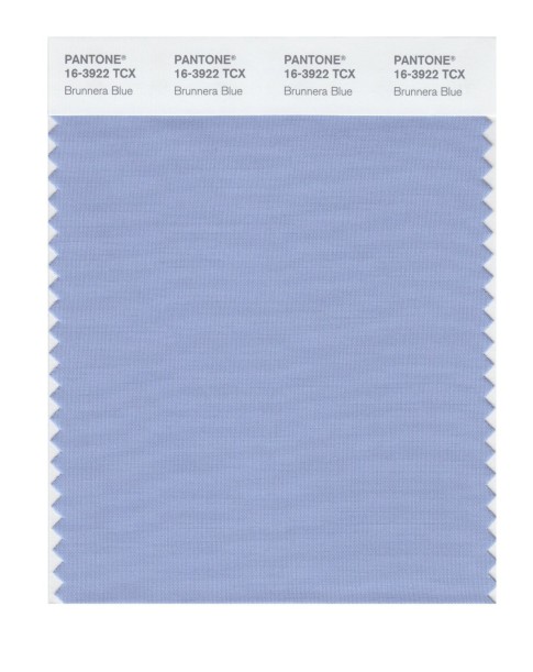 Pantone 16-3922 TCX Swatch Card Brunnera Blue