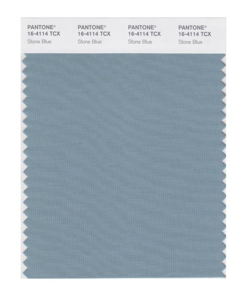 Pantone 16-4114 TCX Swatch Card Stone Blue