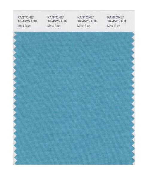 Pantone 16-4525 TCX Swatch Card Maui Blue