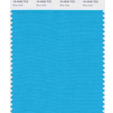 Pantone 16-4535 TCX Swatch Card Blue Atoll