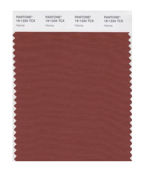 Pantone 19-1334 TCX Swatch Card Henna