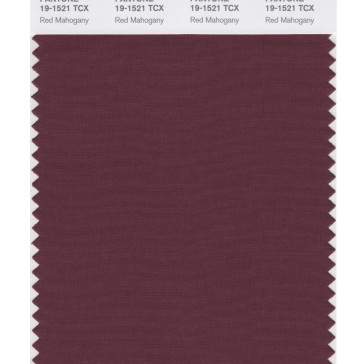 Pantone 19-1521 TCX Swatch Card Red Mahogany