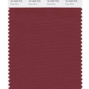 Pantone 19-1629 TCX Swatch Card Ruby Wine