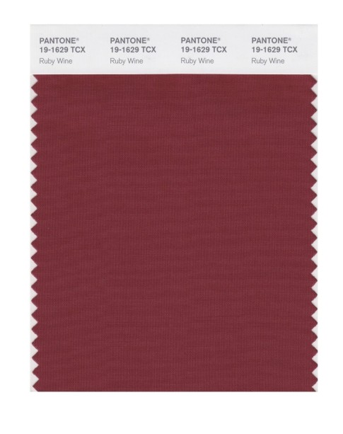 Pantone 19-1629 TCX Swatch Card Ruby Wine