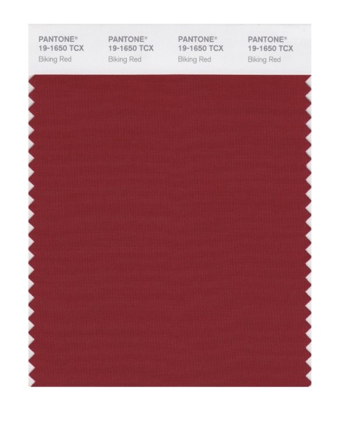 Pantone 19-1650TCX Swatch Card Biking Red