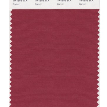Pantone 19-1655 TCX Swatch Card Garnet