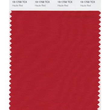 Pantone 19-1758 TCX Swatch Card Haute Red