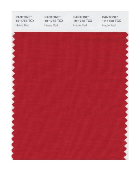 Pantone 19-1758 TCX Swatch Card Haute Red
