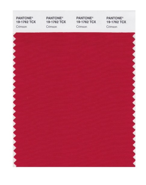 Pantone 19-1762 TCX Swatch Card Crimson