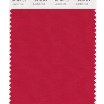 Pantone 19-1764 TCX Swatch Card Lipstick Red