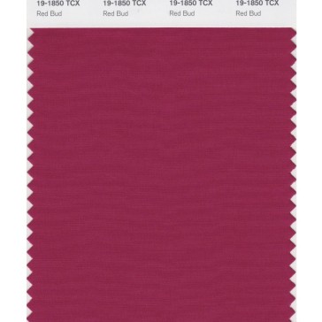 Pantone 19-1850 TCX Swatch Card Red Bud