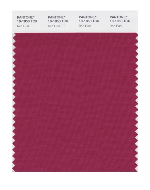Pantone 19-1850 TCX Swatch Card Red Bud