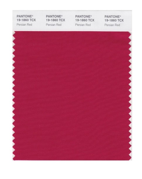 Pantone 19-1860 TCX Swatch Card Persian Red