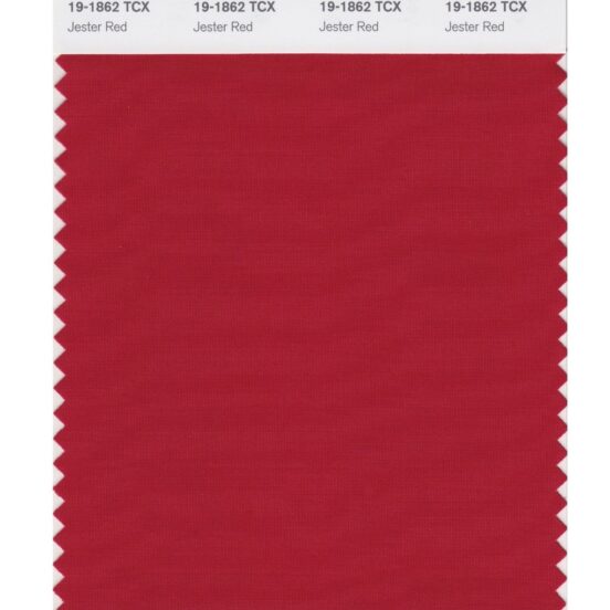 Pantone 19-1862 TCX Swatch Card Jester Red
