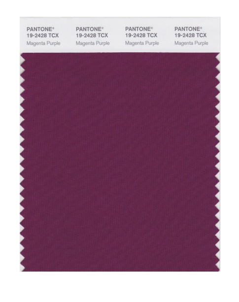 Pantone 19-2428 TCX Swatch Card Magenta Purple