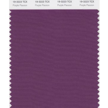 Pantone 19-3223 TCX Swatch Card Purple Passion
