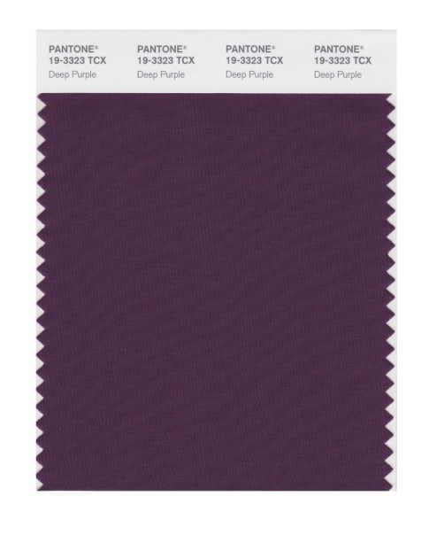 Pantone 19-3323 TCX Swatch Card Deep Purple