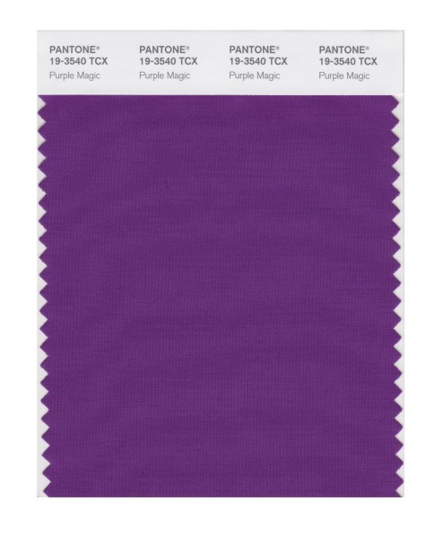 Pantone 19-3540 TCX Swatch Card Purple Magic