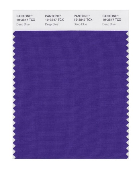 Pantone 19-3847 TCX Swatch Card Deep Blue
