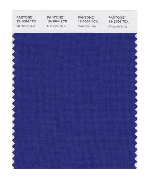 Pantone 19-3864 TCX Swatch Card Mazarine Blue