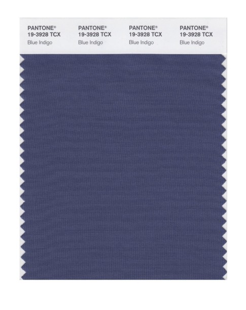 Pantone 19-3928 TCX Swatch Card Blue Indigo