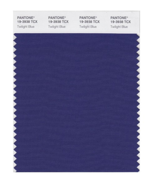 Pantone 19-3938 TCX Swatch Card Twilight Blue