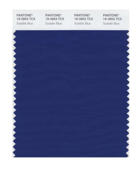 Pantone 19-3953 TCX Swatch Card Sodalite Blue