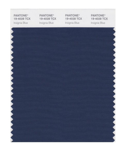Pantone 19-4028 TCX Swatch Card Insignia Blue