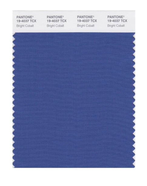 Pantone 19-4037 TCX Swatch Card Bright Cobalt